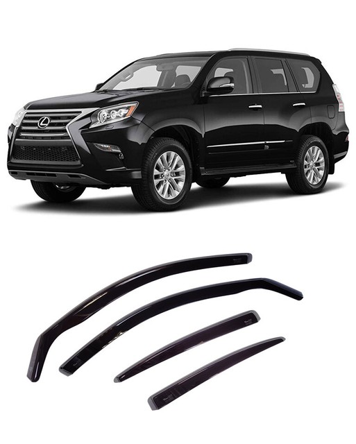 FOR LEXUS GX 201023 WINDOW VISORS SUN RAIN GUARD WIND DEFLECTORS