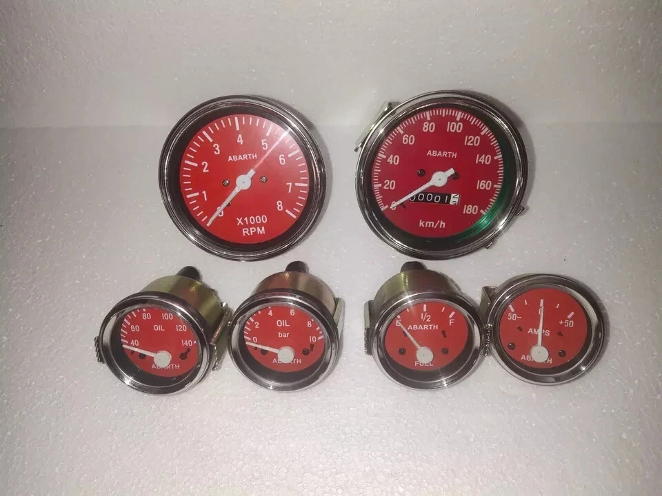 Комплект Abarth - Elec Temp + Масло + Топливо + Датчик Усилителя + Спидометр + Тахо 85 мм RC - Изображение 3 из 3
