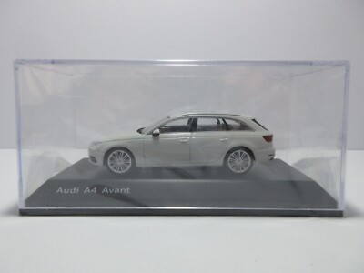 1:43 Audi A4 Avant B9 Glacier White Die Cast Model Car | eBay