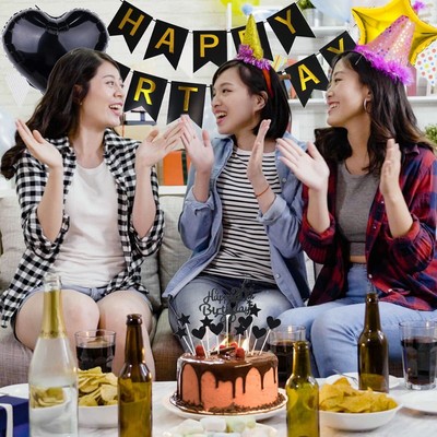 25. Geburtstag Deko Set In Schwarz – Luftballons, Banner & Tortendeko Für Die Perfekte Jubiläumsparty