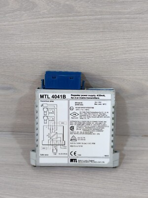 LOT 3 PCS. MTL 4041B REPEATER POWER SUPPLY,4/20mA, for 2 or 3-WIRE TRANSMITTERS