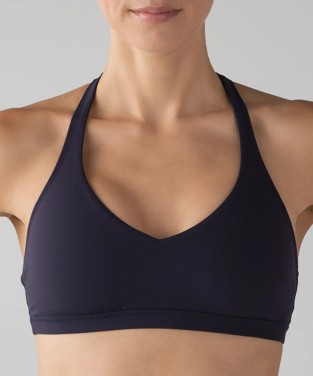 Lululemon Arise Bra Nulu size 6 Midnight Navy NWT Dark Blue Sports Yoga Top  NEW