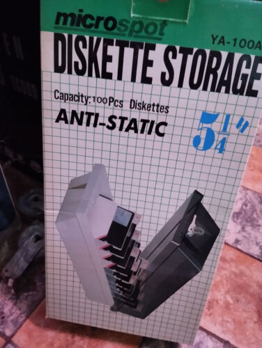 Diskette Storage,Microspot, für 100 Stück, 5 1/4", retro, Disketten Box - Bild 1 von 5