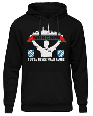München Support Kapuzenpullover | Fussball Herren Skyline City Hoodie Sport