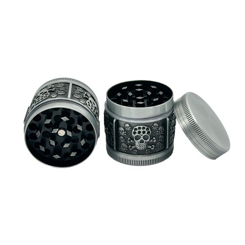 40mm Skeleton Style Smoke Grinder 4-Layer Metal Herb Grinder Kitchen Tool - Picture 2 of 7