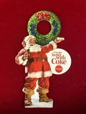 1960's, Coca-Cola, Santa Claus  "Un-Used" 6-Pack Hanger (Scarce / Vintage) 