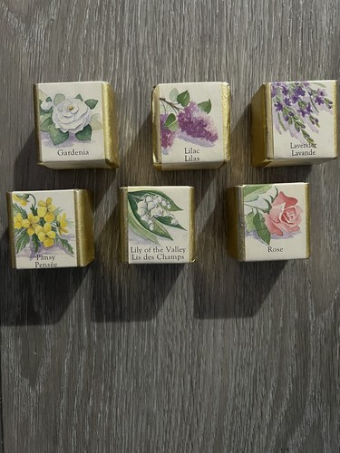 Vintage English Bath Cubes Soap Rose,Gardenia,lilac,pansy,lavender,Lilly Of… - Picture 9 of 9