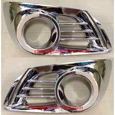 Front Fog Light Lamp Protector Cover Chrome Fits For Toyota Hilux Vigo 2011-2014