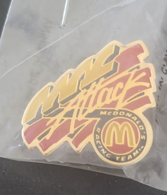 McDonald's Restaurant Mac Attack McDonald's Racing Team Pin New