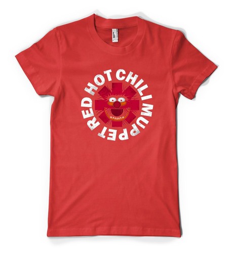 Red Hot Chilli Muppet Zwierzę Rockstar Spersonalizowany Unisex Dorosły T-shirt - Zdjęcie 19 z 20
