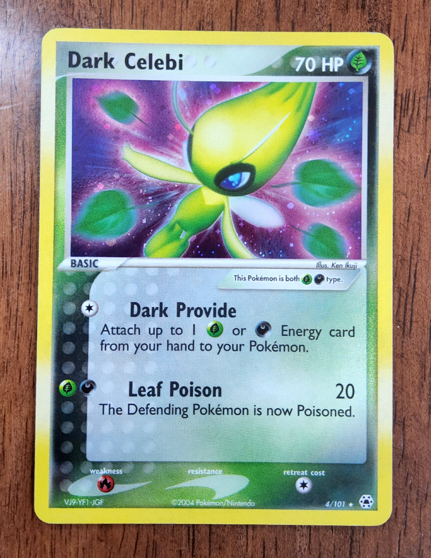 Pokemon TCG Dark Celebi EX Hidden Legends 4/101 holo rare 2004 NM