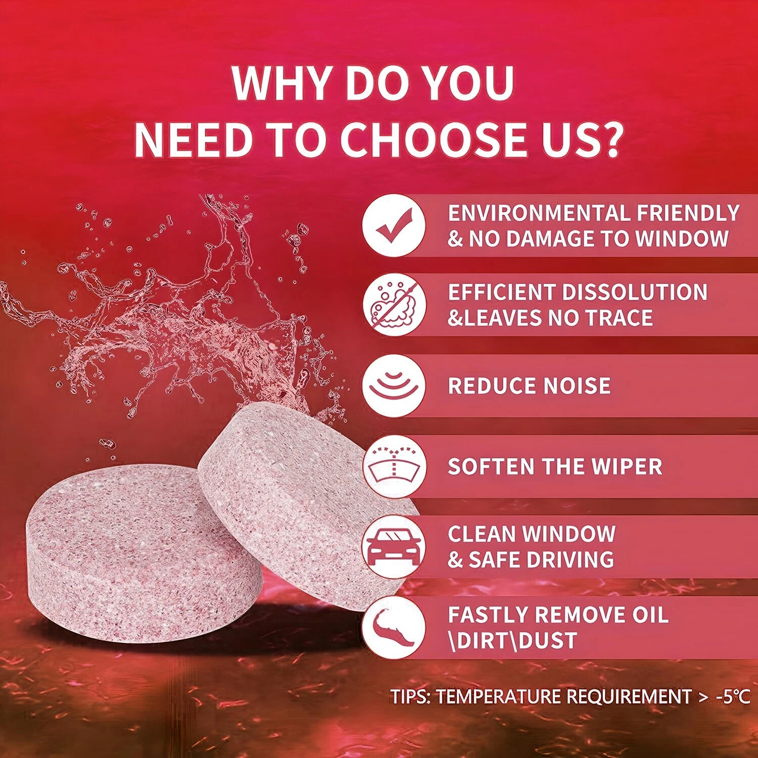 Car Windshield Washer Fluid Tablets