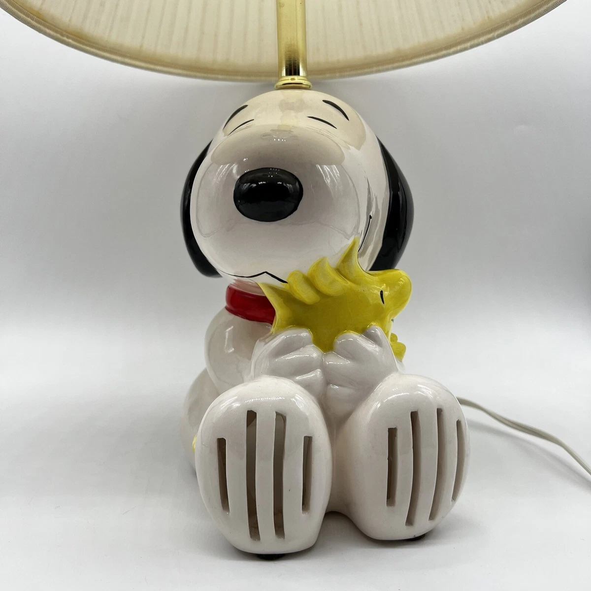 Peanuts Snoopy Woodstock Lamp W Shade Hard to Find Unique Light HTF Decor