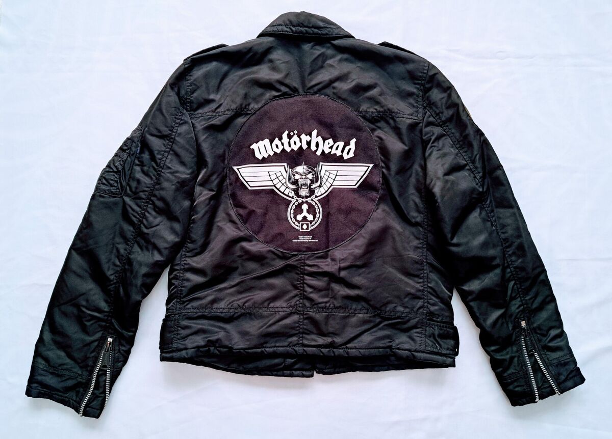 Alpha Industries, Motorhead Motorcycle Bomber Patched Battle Alpha Industries, Motorhead Motorcycle Bomber Patched Battle