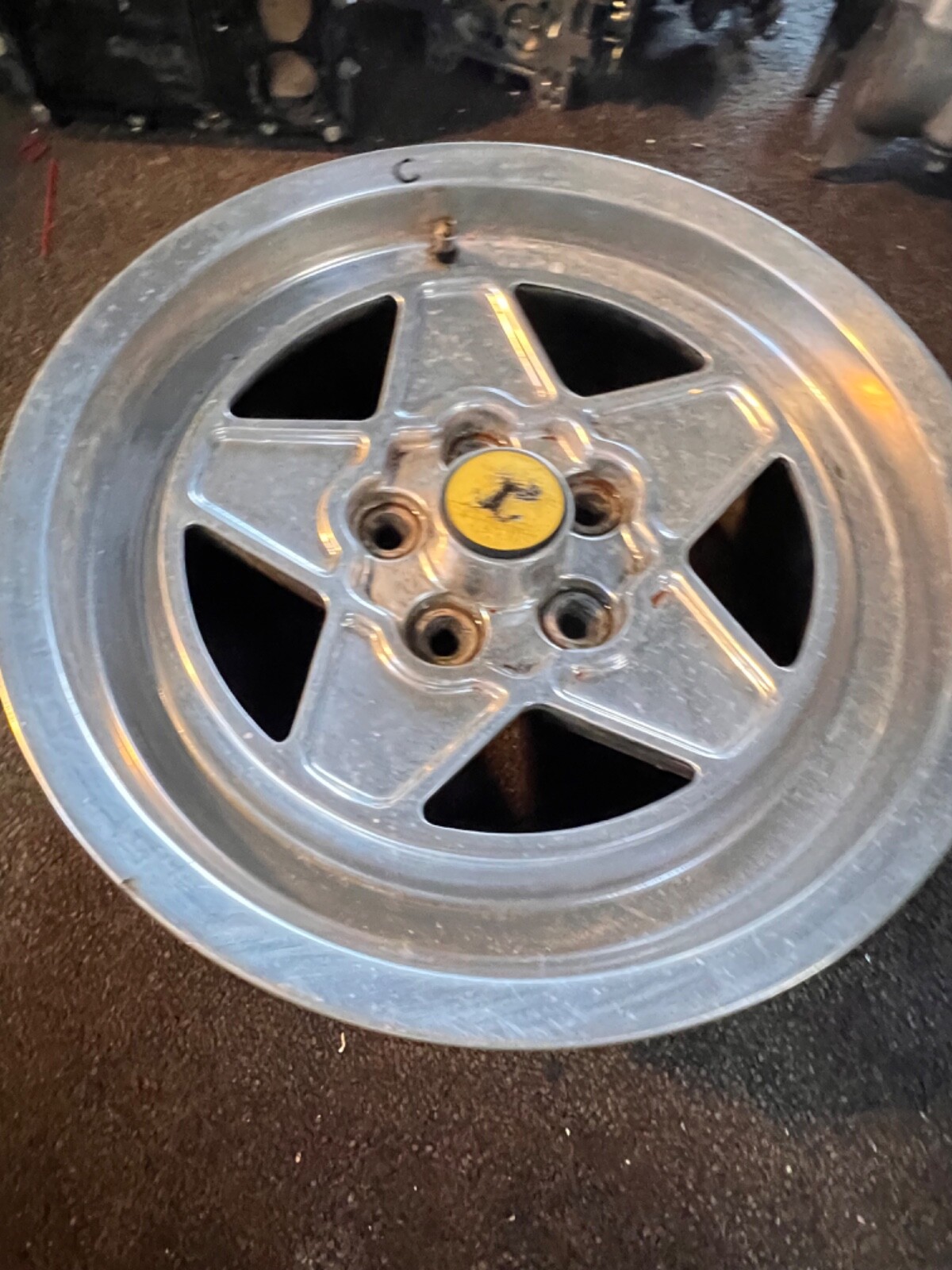 (C) 1 Ferrari 208,308  Road Wheel Rim TRX  165TR 390 Part # 117000