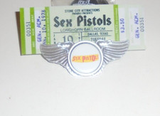 Sex Pistols Sid Punk Rock Band Concert Card Guitar Song Pick Bullocks Queen UK