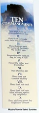Lot of 10 Bookmarks The Ten Commandments FREE SHIPPING!!