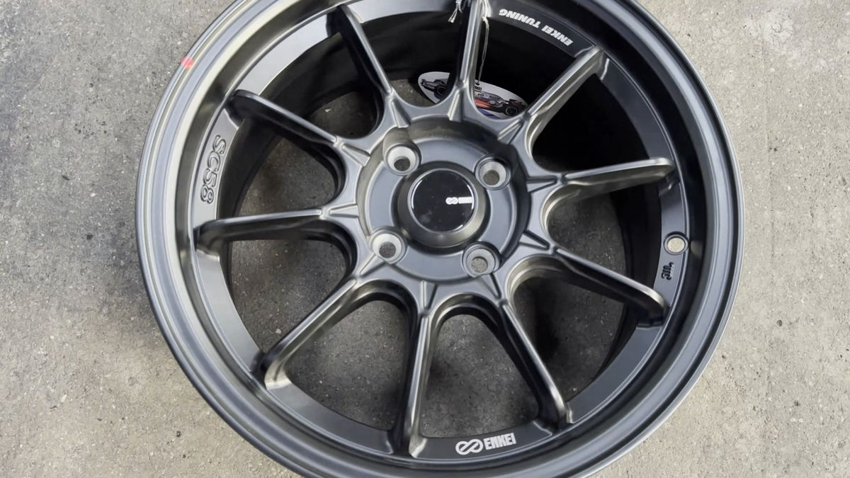 15x7 ENKEI Tuning SC58 Black 4x100 | 4 Wheel | Matte | Aluminum