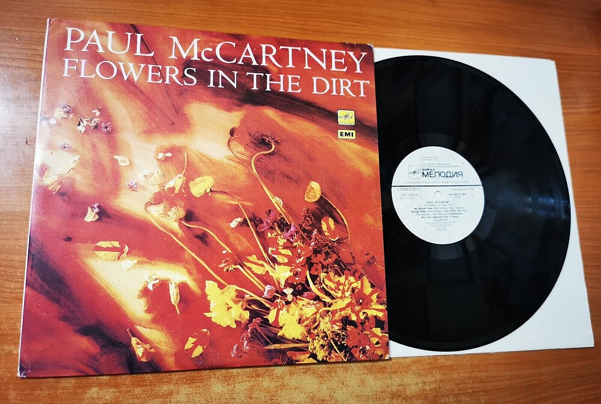 PAUL McCARTNEY Flowers in the dirt RUSSIA LP VINYL ULTRA RARE 1989