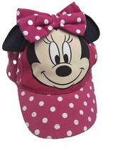 Disney Minnie Mouse KIDS Hat Baseball Cap Adjustable Pink Polka Dot