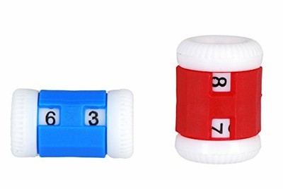 KnitPro 2 6.5 mm Combi Pack Sizes Row Counters, Blue  Red