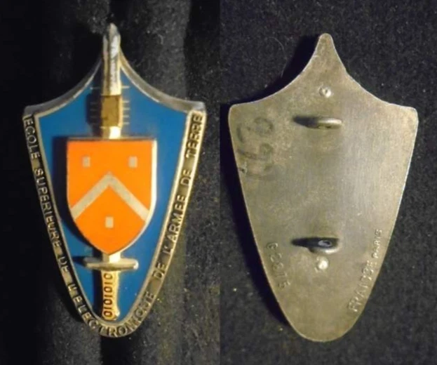 INSIGNE MILITAIRE – ÉCOLE SUPÉRIEURE ÉLECTRONIQUE ARMÉE DE TERRE–FRAISSE-G 2875 - Photo 1/1