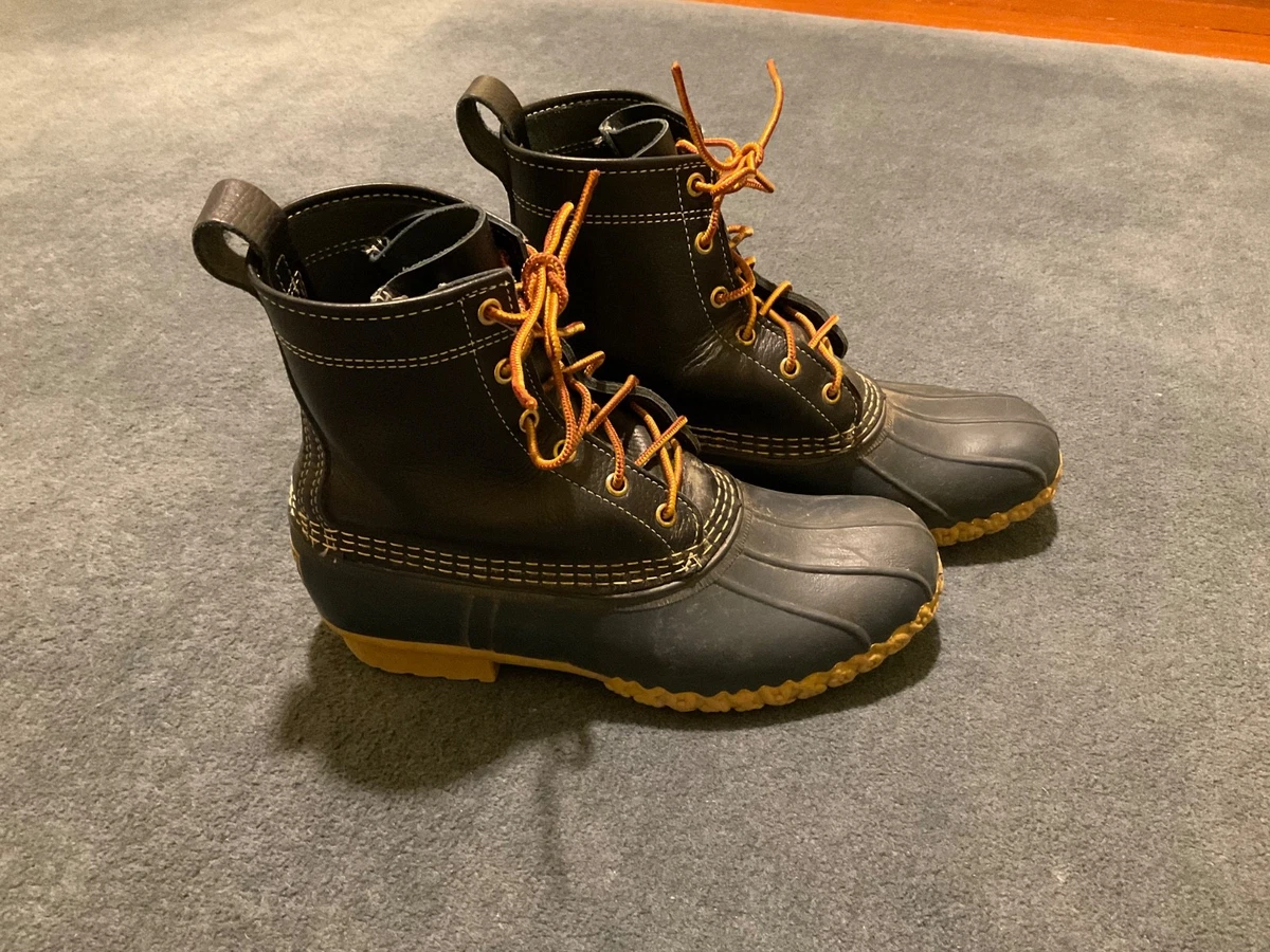 Women’s L.L. Bean 8” Olive and Black Duck Boots - Lace-Up Waterproof Work Boots L.L. Bean Women main image 2