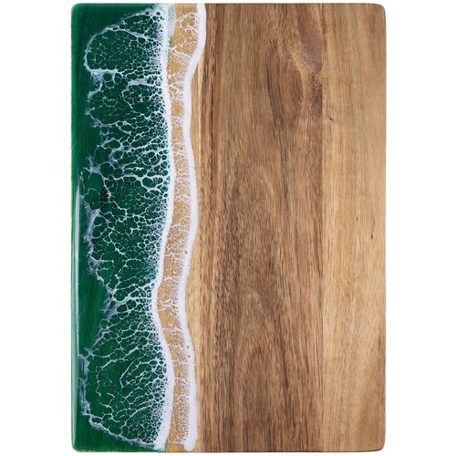 Ayiusdeza Ocean Wurstwaren Brett Harz Schneidebrett Handarbeit Bretter und T... - Bild 1 von 7