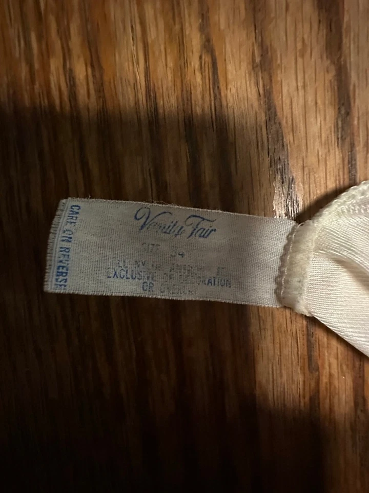 Винтажный Vanity Fair Sage зеленый розовый цветочный кружева Chemise скольжения размер 34 - Изображение 3 из 3