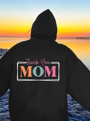 [Plus Size Animal Graphic Hoodie w/Turtle Motif - Casual Polyester Sweatshirt