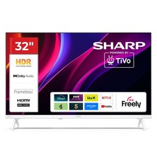 Image of SHARP 32 Inch TV HD TiVo Frameless Smart TV 32HE2245KW 3 HDMI Inputs - White