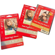 Canon Photo Printer Paper Pixma 4 x 6 100 Sheets GP 601  Sample PP 101 5 Sheets