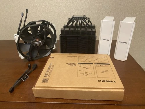 Noctua NH-D15 Chromax.Black CPU Cooler (Includes White Heatsink Covers!)