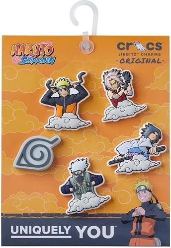 Crocs Jibbitz Shoe Charms 5 Pack Naruto Uzumaki Collection NEW - Picture 2 of 2