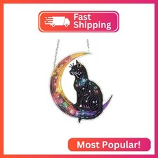 SKRYUIE Cat Hanging Diamond Art Kits for Adults Pendant Suncatcher, Special Shap