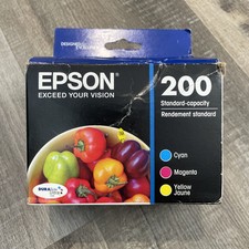 Genuine Epson 200 3pk Combo Ink Cartridges Cyan Magenta Yellow Exp 05/2024 OEM