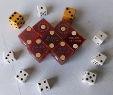 Golden Nugget & Palace Station Vintage Old Casino Red DICE Las Vegas + ExtraDice