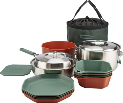Gerber ComplEAT 16-Piece Cookset Portable Outdoor Cookware for Camping