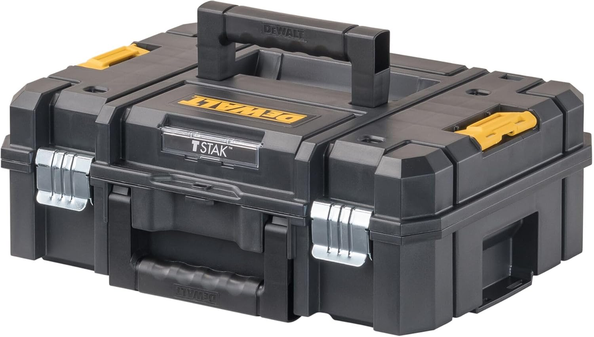 DEWALT TSTAK II Tool Box, Flat Top Tool Storage Case, Organizer 