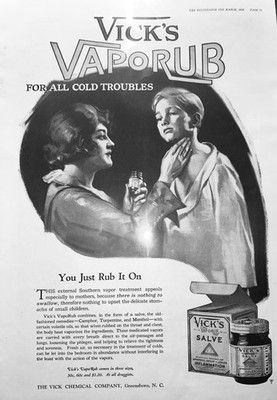 1920 Vick's Vapor Rub for All Cold Troubles - Ad #1928