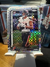 2025 Topps Chrome Football Jayden Higgins Rookie Geometric Refractor Texans RC