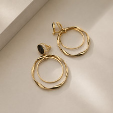 Doppellagige Ohrclips - elegantes & trendiges...