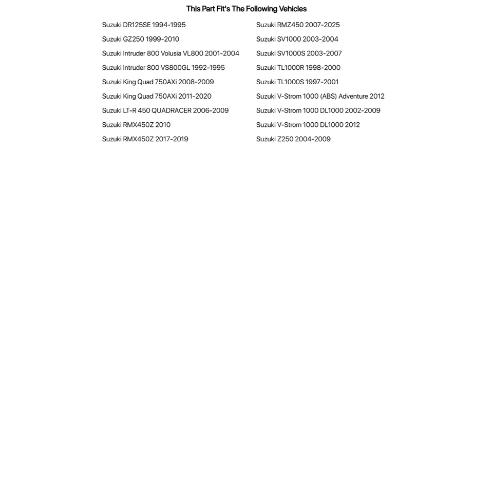 Pro X Exhaust Valve Stem Seal For SUZUKI TL1000R 1998-2000 - Imagem 3 de 3