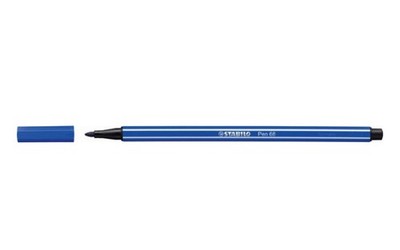 5x STABILO  68/32 Premium-Filzstift - Pen 68 - ultramarinblau