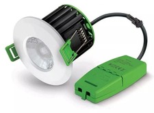 Image of JCC V50 JC1001/WH Fire-Rated LED 3000 & 4000K Downlight 6W 700lm IP65 White Beze