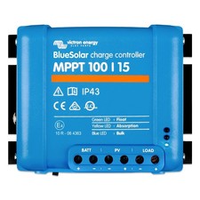 Victron Energy BlueSolar MPPT Solar Charge Controller - 100V 15A, Blue