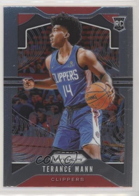 2019-20 Panini Prizm Rookie Terance Mann #296 lz8