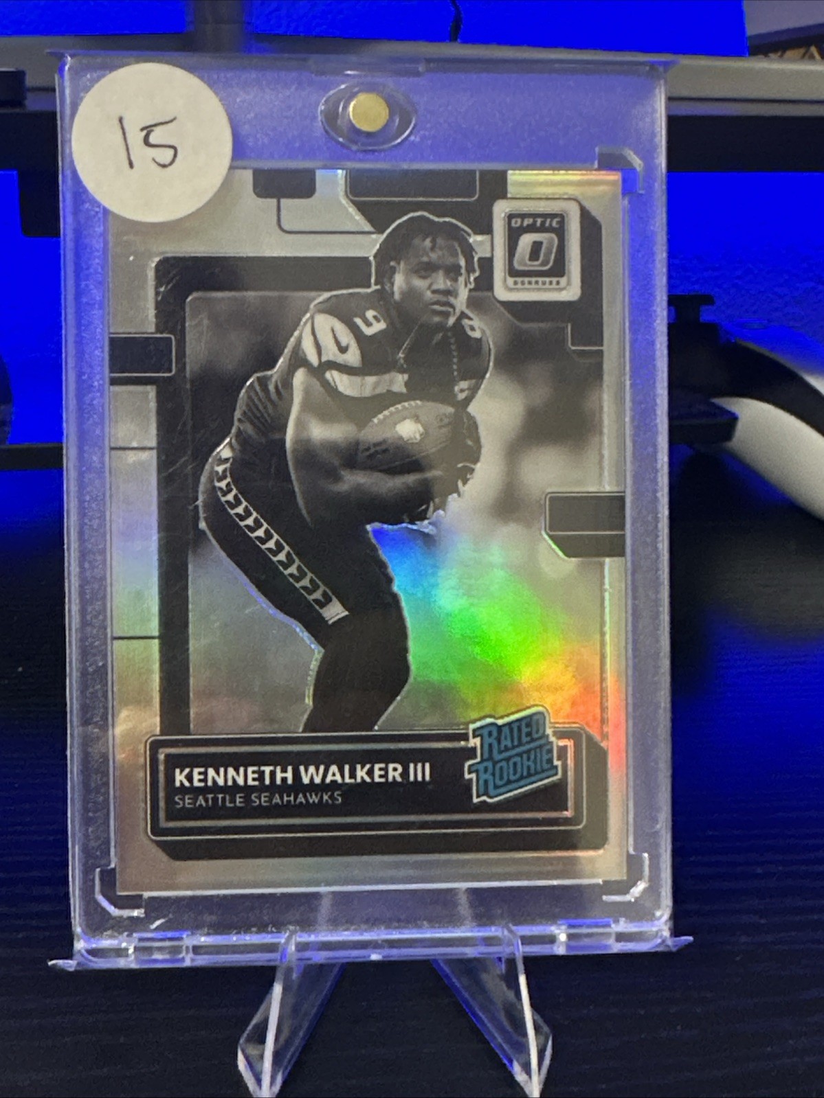 2022 Panini Donruss Optic Kenneth Walker III #218 Holo Prizm Variation (RC)