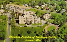 1964 OH Fremont Memorial Hospital Aerial View...
