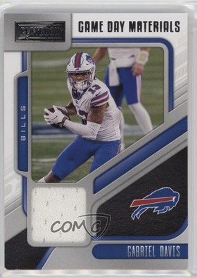2021 Panini Playbook Gameday Materials Gabriel Davis #GDM-GDA 6wp
